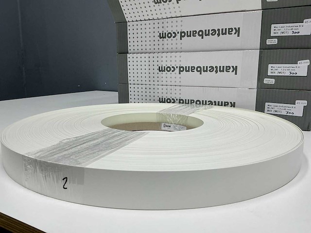 Mac lean - m01 - wit - kantenband - 1200 m - 1,3x45 mm - afbeelding 1 van  5