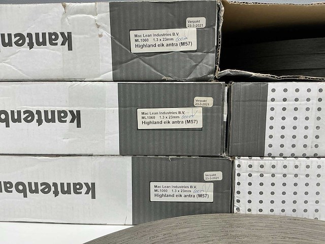 Mac lean - ml1060 - highland eik antra - kantenband - 3600 m - 1,3x23 mm - afbeelding 6 van  6