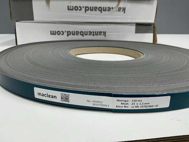 Mac lean - ml1070 - antraciet hoogglans - kantenband - 1800 m - 1,3x23 mm - afbeelding 6 van  7