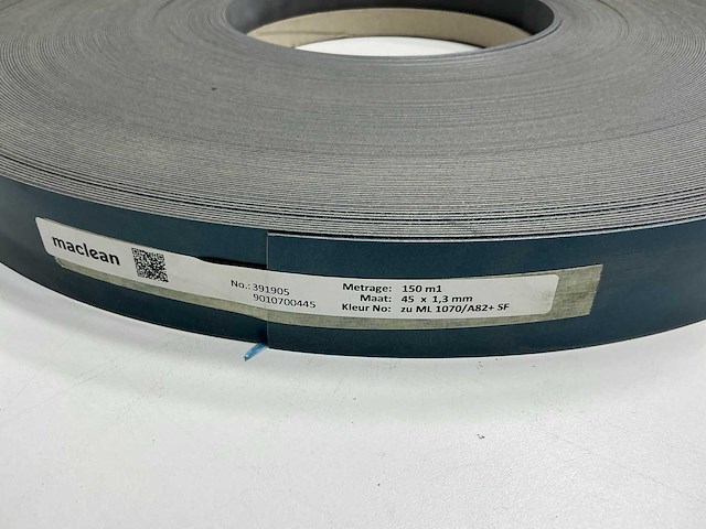 Mac lean - ml1070/a82 - glimmend donkerblauw - kantenband - 300 m - 1,3x45 mm - afbeelding 3 van  3