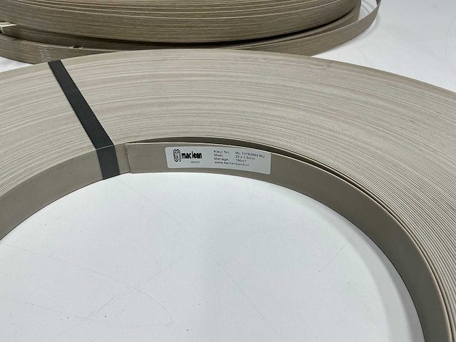 Mac lean - ml1075/m63 - beige grijs - kantenband - 600 m - 1,3x23 mm - afbeelding 5 van  6