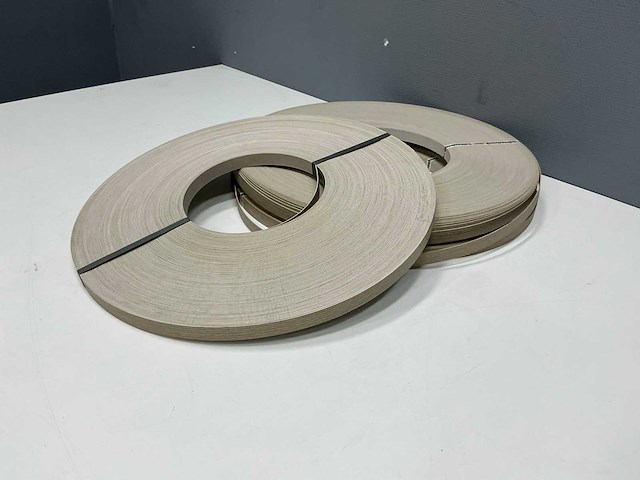 Mac lean - ml1075/m63 - beige grijs - kantenband - 600 m - 1,3x23 mm - afbeelding 1 van  4