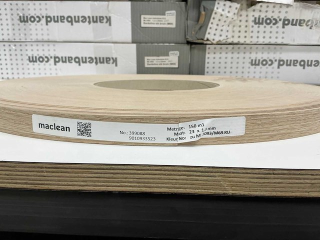 Mac lean - ml1093 - bardolino eik bruin - kantenband - 3600 m - 1,3x23 mm - afbeelding 6 van  7
