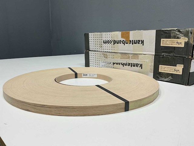 Mac lean - ml1105 - bordeaux eik licht - kantenband - 1200 m - 1,3x23 mm - afbeelding 3 van  7