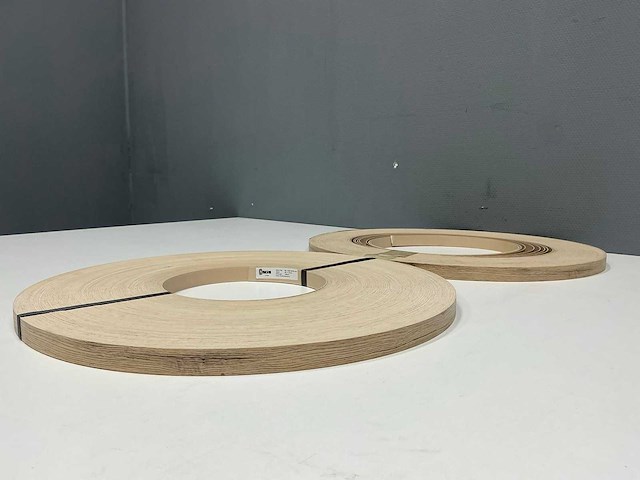 Mac lean - ml1105/m75 - licht crème met houtnerf - kantenband - 300 m - 1,3x23 mm - afbeelding 1 van  6