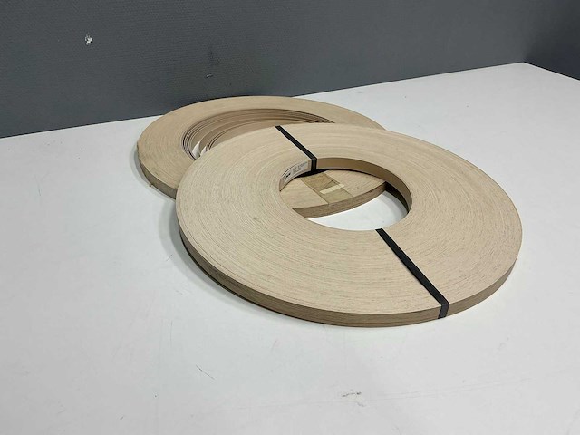 Mac lean - ml1105/m75 - licht crème met houtnerf - kantenband - 300 m - 1,3x23 mm - afbeelding 4 van  6