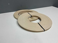 Mac lean - ml1105/m75 - licht crème met houtnerf - kantenband - 300 m - 1,3x23 mm - afbeelding 4 van  6