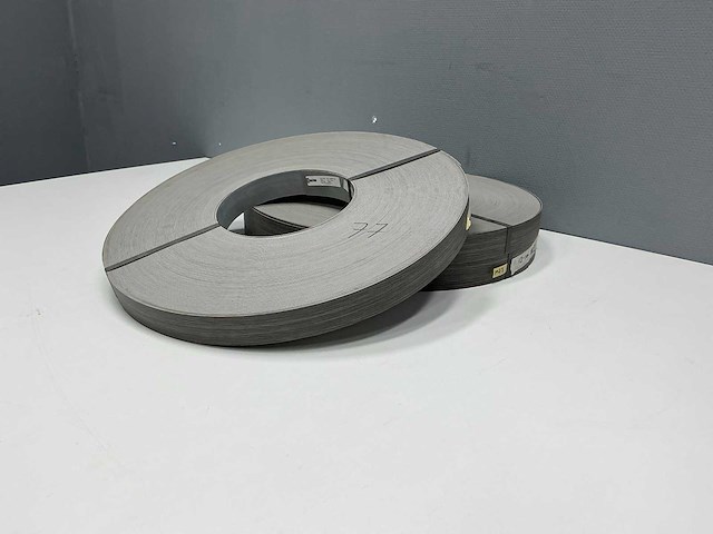 Mac lean - ml1138/m77 - grijs aluminium - kantenband - 450 m - 1,3x23 mm - afbeelding 1 van  7