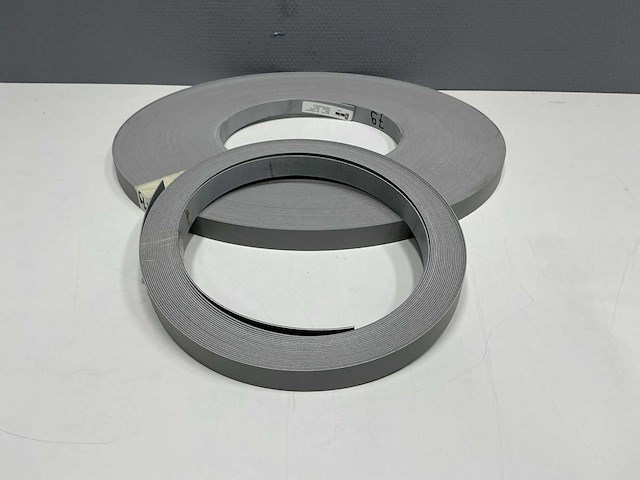 Mac lean - ml1164/m79 - lichtgrijs/fijn streepstructuur - kantenband - 160 m - 1,3 mm - afbeelding 1 van  6