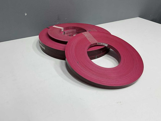 Mac lean - ml1316/a90 - glimmend bordeauxrood - kantenband - 600 m - 1,3x23 mm - afbeelding 2 van  6