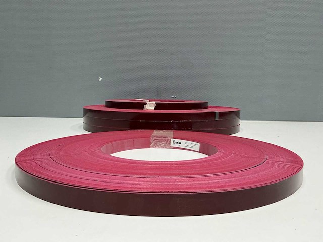 Mac lean - ml1316/a90 - glimmend bordeauxrood - kantenband - 600 m - 1,3x23 mm - afbeelding 3 van  6