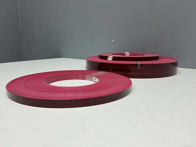 Mac lean - ml1316/a90 - glimmend bordeauxrood - kantenband - 600 m - 1,3x23 mm - afbeelding 4 van  6
