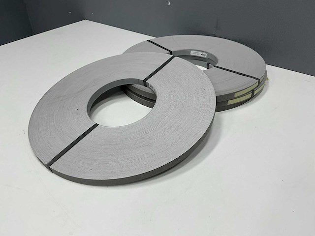 Mac lean - ml1321/m18 - middengrijs/fijn streepstructuur - kantenband - 600 m - 1,3x23 mm - afbeelding 1 van  7