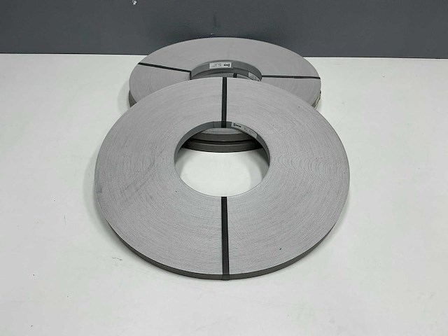 Mac lean - ml1321/m18 - middengrijs/fijn streepstructuur - kantenband - 600 m - 1,3x23 mm - afbeelding 2 van  7