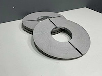 Mac lean - ml1321/m18 - middengrijs/fijn streepstructuur - kantenband - 600 m - 1,3x23 mm - afbeelding 2 van  5