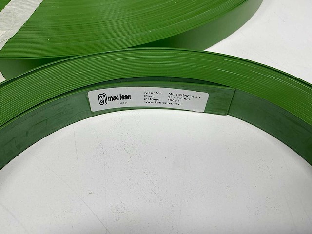 Mac lean - ml1499/m14 - donker groen - kantenband - 150 m - 1,3x23 mm - afbeelding 4 van  6
