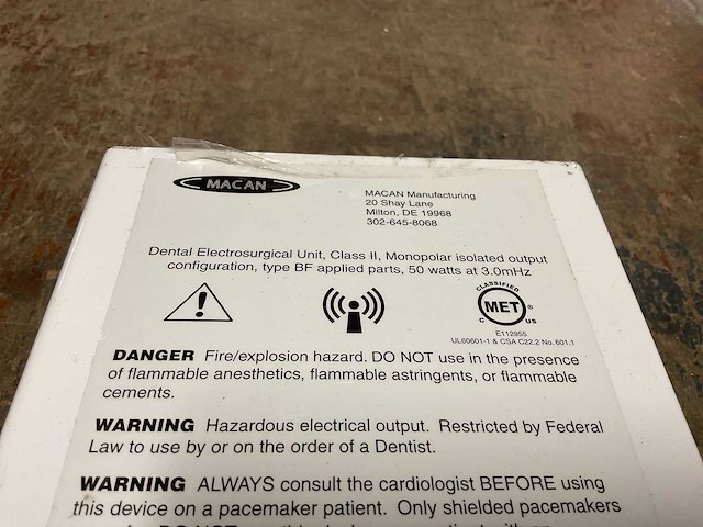 Macan dental electrosurgical unit - afbeelding 6 van  6