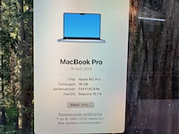 Macbook pro apple, a2779, space grey - afbeelding 5 van  5