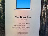 Macbook pro apple, a2779, zilver - afbeelding 4 van  7