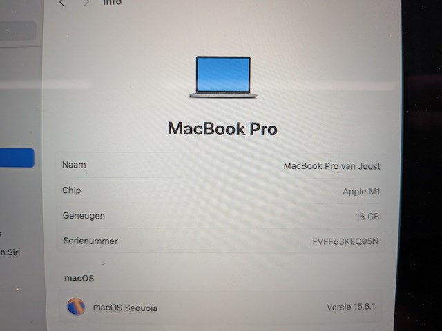 Macbook pro m1 apple, a2338 emc3578, 2020 - afbeelding 10 van  18