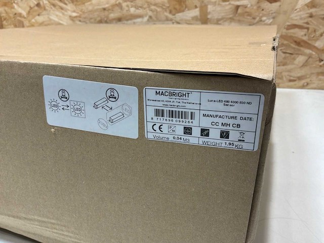 Macbright luna armatuur led 3000k 34w 3300lm (6x) - afbeelding 8 van  8