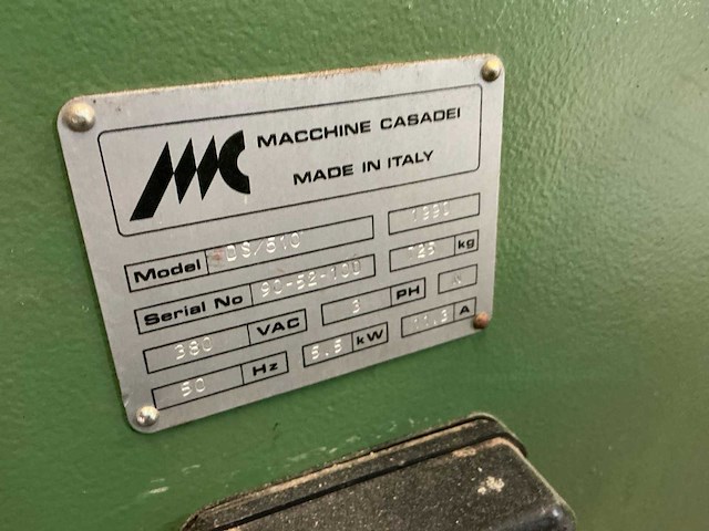Macchine casadei ds/510 vlakbank - afbeelding 5 van  16