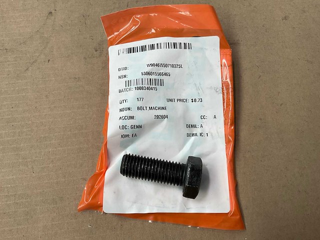 Machine bolt (60x) - afbeelding 1 van  4