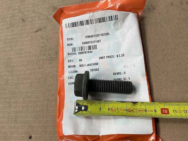 Machine bolt (60x) - afbeelding 2 van  3