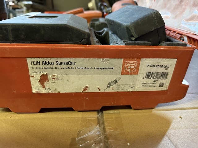 Machine met oscillerende beweging met 2x accu, 2x lader fein, supercut - afbeelding 7 van  7