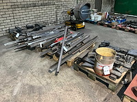 Machine onderdelen + staal voorraad - afbeelding 1 van  9