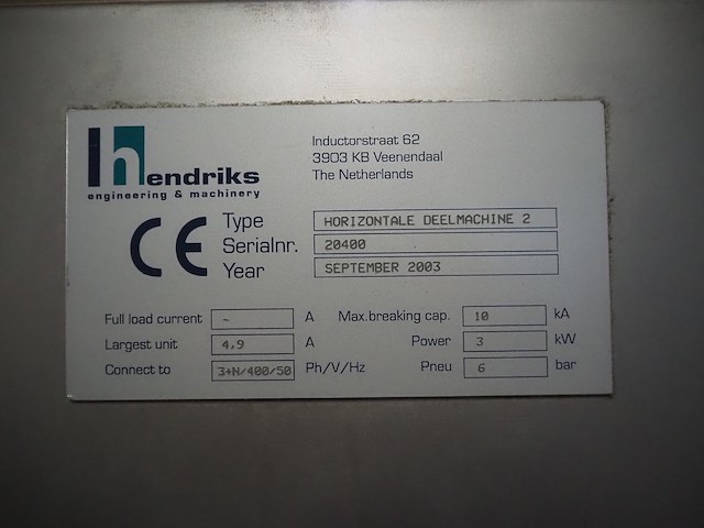Machinefabriek hendriks b.v. - afbeelding 13 van  24