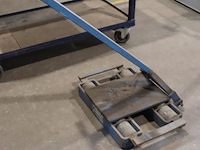 Machineroller met stuurstang