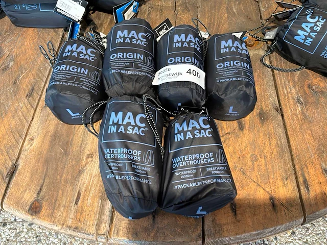 Macinasack maat l regenkleding (6x) - afbeelding 3 van  5