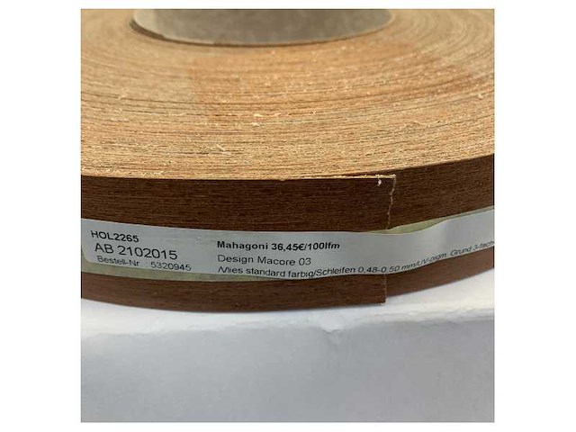 Macore 03 fineer randbanding 45mm zelfklevende gelakte - 130376 - afbeelding 7 van  9