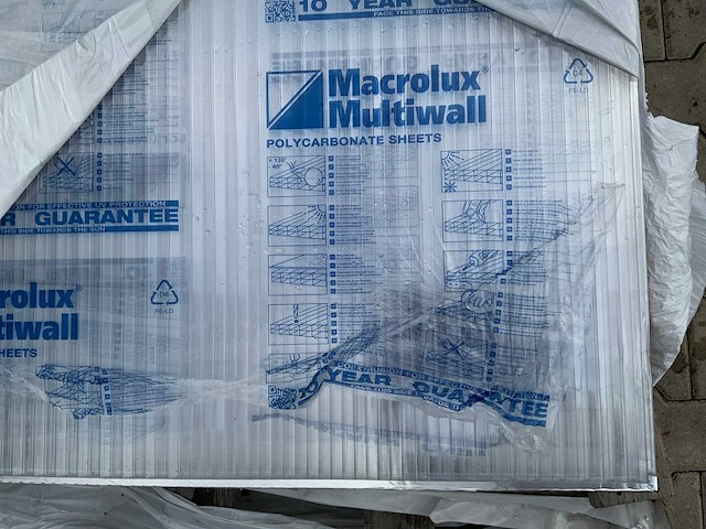 Macrolux multiwall - polycarbonaat plaat 3500x980x18mm (5x) - afbeelding 6 van  6
