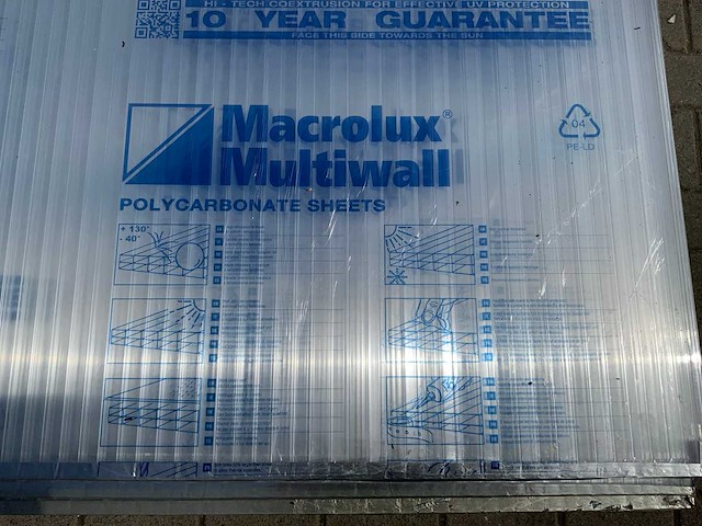 Macrolux multiwall - polycarbonaat plaat 3500x980x19mm (28x) - afbeelding 6 van  6