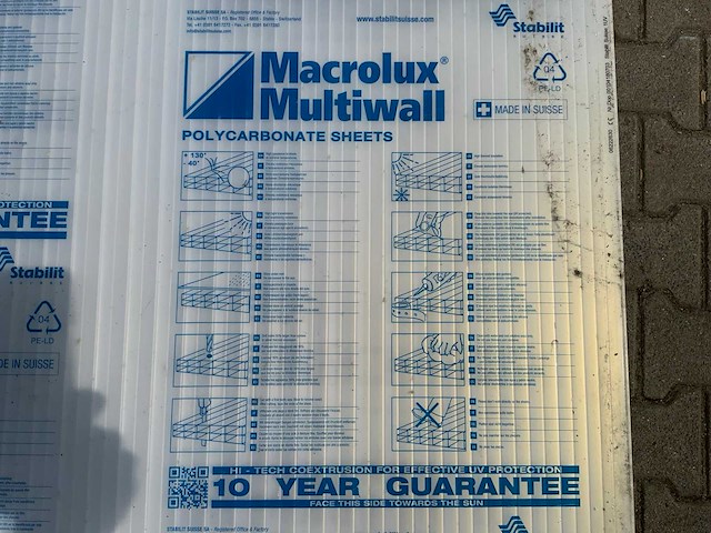 Macrolux multiwall - polycarbonaat plaat 4000x980x18mm (13x) - afbeelding 7 van  7
