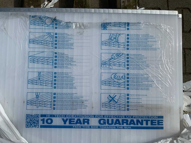 Macrolux multiwall - polycarbonaat plaat 4000x980x18mm (23x) - afbeelding 7 van  7