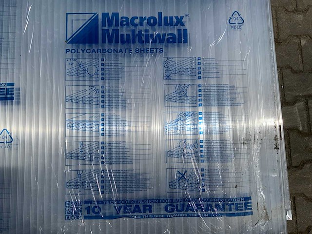 Macrolux multiwall - polycarbonaat plaat 4000x980x18mm (29x) - afbeelding 7 van  7