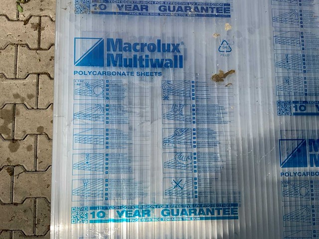Macrolux multiwall - polycarbonaat plaat 4000x980x18mm (30x) - afbeelding 7 van  7