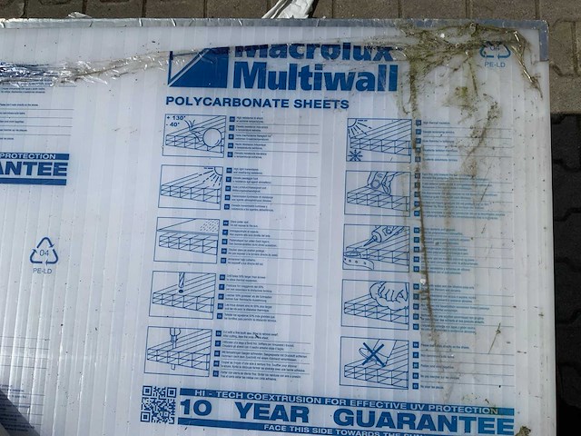 Macrolux multiwall - polycarbonaat plaat 4000x980x18mm (40x) - afbeelding 7 van  7