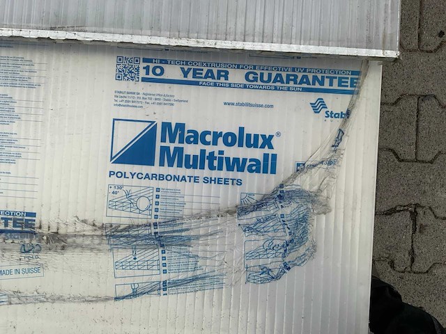Macrolux multiwall - polycarbonaat plaat mix 2500/4000x980x18mm (16x) - afbeelding 7 van  7
