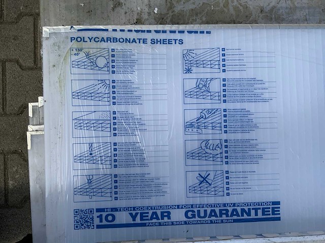 Macrolux multiwall - polycarbonaat plaat mix 3470x970x18mm (16x) - afbeelding 5 van  8