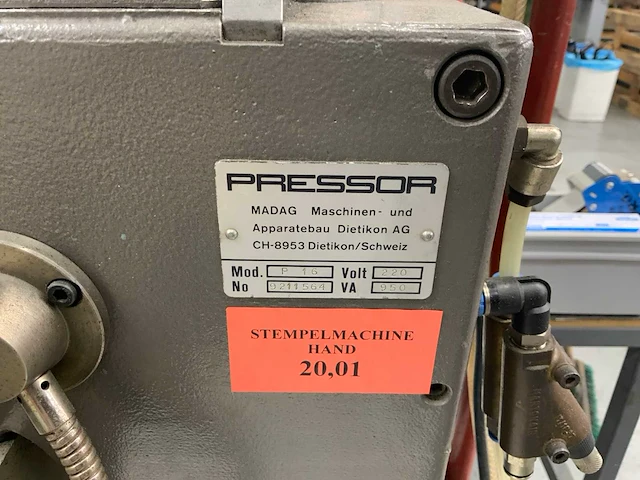 Madag pressor p16 folie stempelmachine - afbeelding 5 van  5