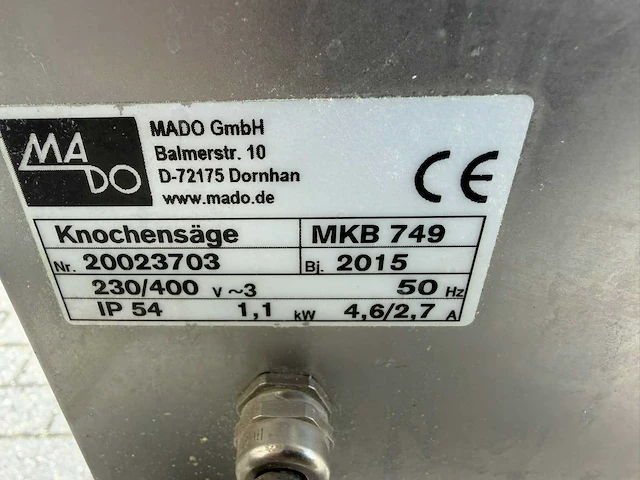 Mado - mkb 749 - vleeszaagmachine - afbeelding 6 van  6