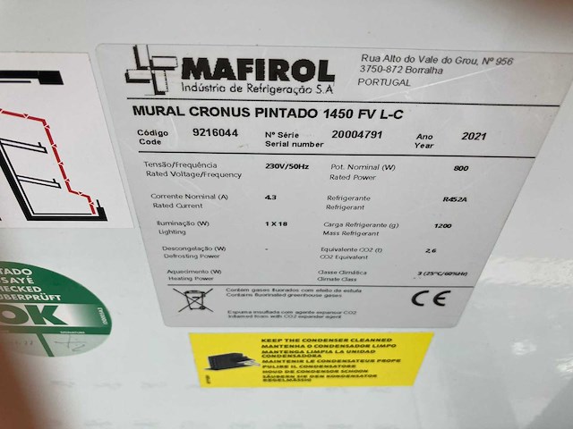 Mafirol - mural cronus - koelvitrine / wandkoeling - afbeelding 5 van  5