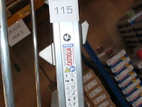 Magazijn- / kasteel-trap castiglia scala a met 9 treden, bordes, leuning en veiligheidsbalkje. - afbeelding 4 van  4