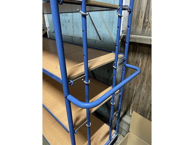 Magazijn etagewagen, fetra, 4396, blauw - afbeelding 3 van  5