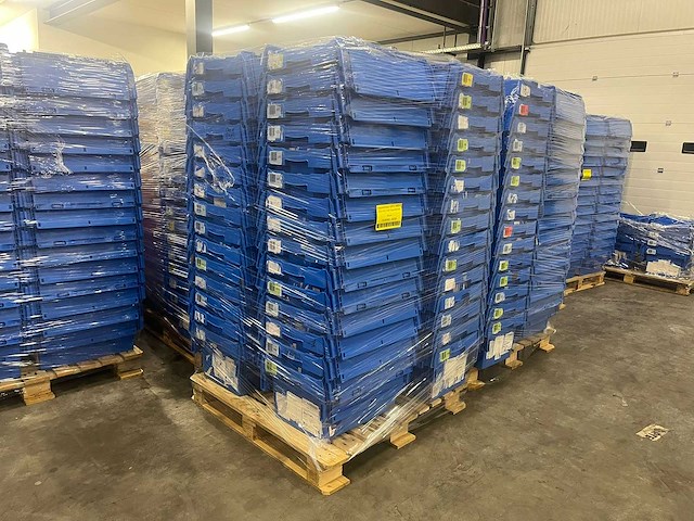 Magazijnbak 600x400x330mm met klapdeksel (120x) - afbeelding 8 van  17