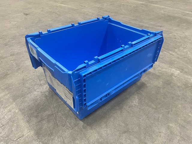 Magazijnbak 600x400x330mm met klapdeksel (41x) - afbeelding 1 van  10